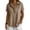 BFG36-Khaki, variant on Women'S Short Sleeve Cotton Linen Button Down Shirts Plus Size Gauze Tops Loose Fit T Shirts Summer Wears 2026 Light Blue 2XL