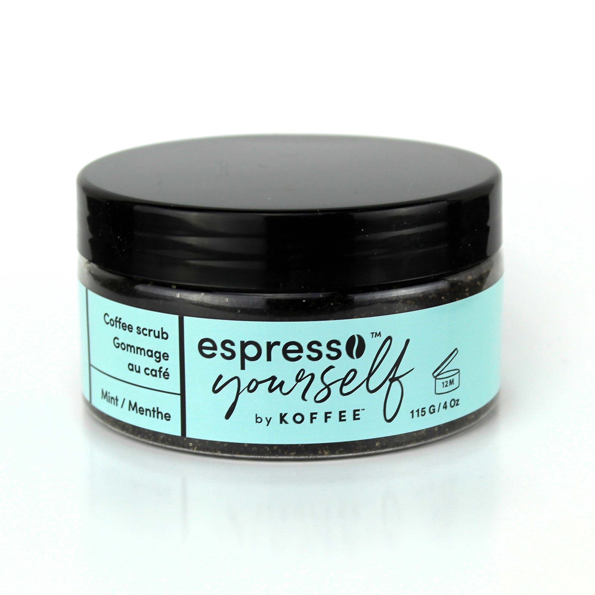 Koffee Beauty Coffee Scrub, Exfoliating Body Scrub for Women, Mint, 4 oz