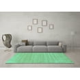 thumbnail image 3 of Ahgly Company Indoor Rectangle Solid Turquoise Blue Modern Area Rugs, 5' x 7', 3 of 4