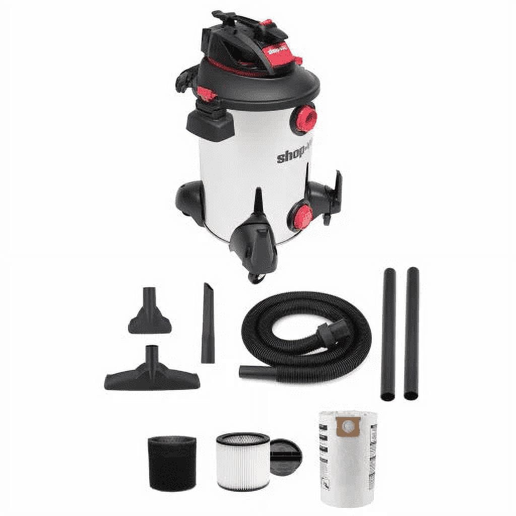 Shop-Vac 12 Gallon 6.0 Peak HP Stainless Steel Wet/Dry Vacuum