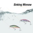 thumbnail image 3 of \ [Value Choice] 1 Señuelo De Pesca De 35 Colores 5g/5cm Hundimiento Minnow 3D Ojos Láser Trolling Plástico Buzz Bait Con 2 Trible Gancho, 3 of 4