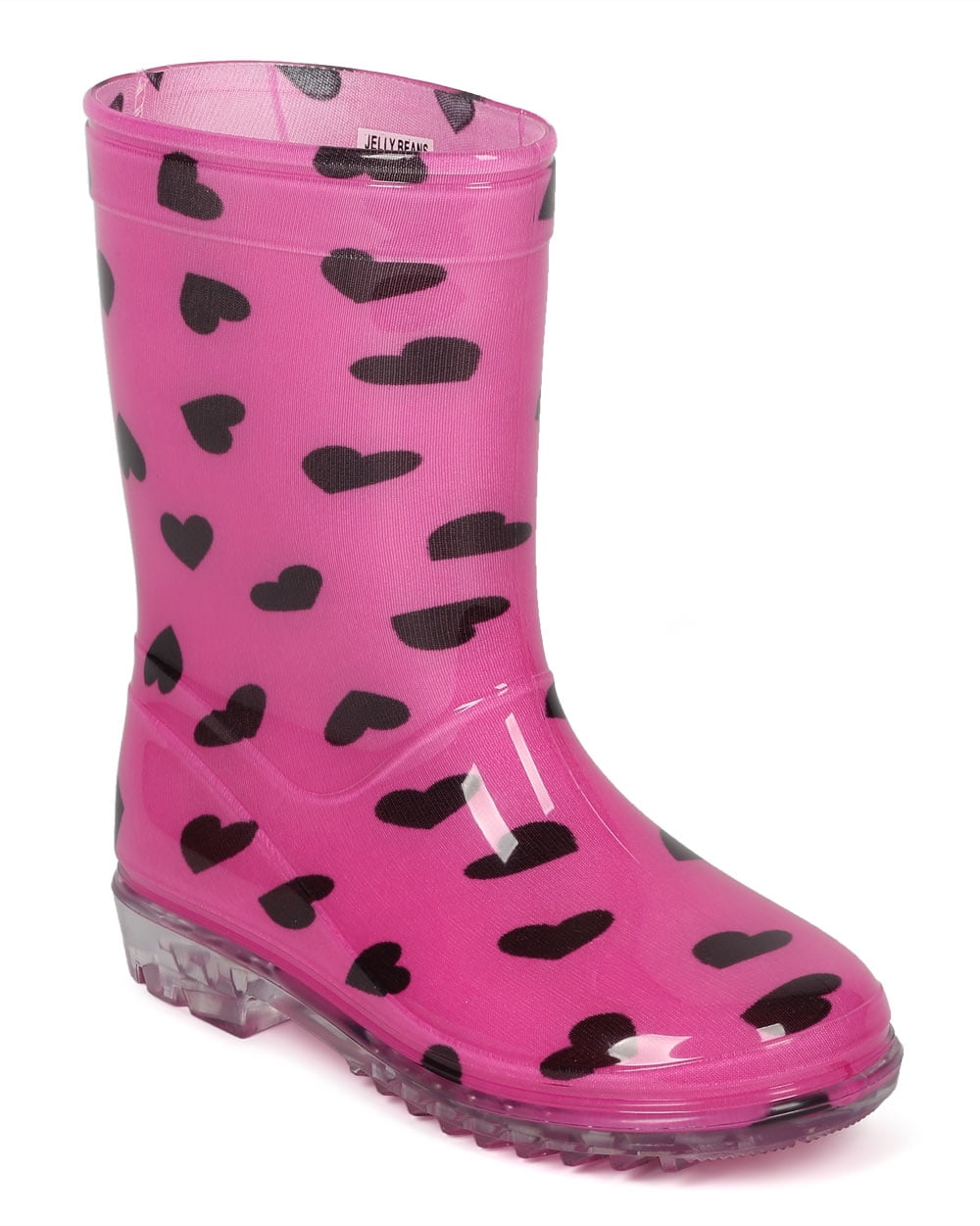 New Girl Jelly Beans Celestia Jelly Hearts Pull On Counter Rain Boot