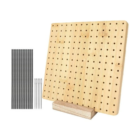 

Blocking Board for Crocheting | Blocking Mats for Knitting | No Burr Crochet Gift for Granny Square Lovers-Bamboo Blocking Board for Knitting Crochet