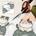 thumbnail image 6 of Yayeee Faucet Mat for Kitchen Sink 14.7" Diatomite Long Splash Guard Pad, Beige Cute Cat, 6 of 7
