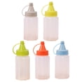 thumbnail image 5 of 4-Pack Mini Squeeze Bottles with Leak-Proof Screw Caps for Storing Sauces and Condiments in the Kitchen, 5 of 10