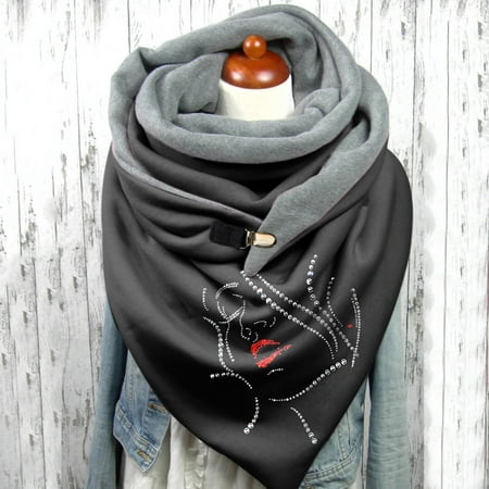 

Honeeladyy Clearance under 10$ Women With Diamond Series Printing Scarf Fashion Multi-Purpose Shawl Scarf
