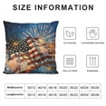 thumbnail image 6 of HENGT Throw Pillow Covers America Flag Pillow Covers Fireworks Star and Stripes Pillow Case Cushion Case 4th of July Independence Memorial Day Patriotic Cushion Case for Home Outdoor  2pcs, 6 of 6