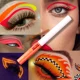 thumbnail image 1 of Delineador de ojos líquido brillante, pigmento cosmético UV, Multicolor, maquillaje de ojos, brillo, secado rápido, brillo en la oscuridad, fiesta fluorescente （No.4, 1 of 5