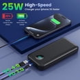 thumbnail image 3 of Cargador portátil Power Bank 40,800 mAh 25 W PD QC 4.0 negro, 3 of 7