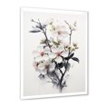 thumbnail image 3 of Designart "White Apple Blossom Minimalism II" Apple Blossom Picture Framed Wall Art Prints, 3 of 5