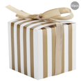 thumbnail image 2 of Caja de regalo Harhinhe de 50 Uds., cajas de dulces para boda, fiesta de cumpleaños, caja de regalo de recuerdo de graduación (cinta dorada a rayas de oro blanco de 5,5 cm), 2 of 7