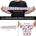 thumbnail image 2 of Xecao's Pineapple Flamingo print Arm Sleeves offer cooling UV protection and sports compression for both men and women., 2 of 5