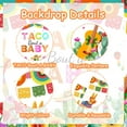 thumbnail image 6 of Taco Bout A Baby Party Decorations Mexican Taco Theme Baby Shower Backdrop Decorations for Kids Birthday Supplies Kit, 6 of 6
