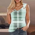 thumbnail image 2 of WRKEKC Womens Cami Tank Tops Plaid Print Single Strap V Neck Sleeveless Tank Top for Daily Styling Casual Outings and Summer Looks, 2 of 5