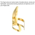 thumbnail image 4 of Púas para dedos de acero inoxidable Unique Bargains Dorado paquete de 4, 4 of 5
