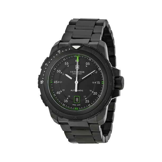 Maak het zwaar Proportioneel De vreemdeling Victorinox Men's Swiss Army Watch Alpnach Mechanical Black Dial Ion-Plated  Watch - 241684 - Walmart.com