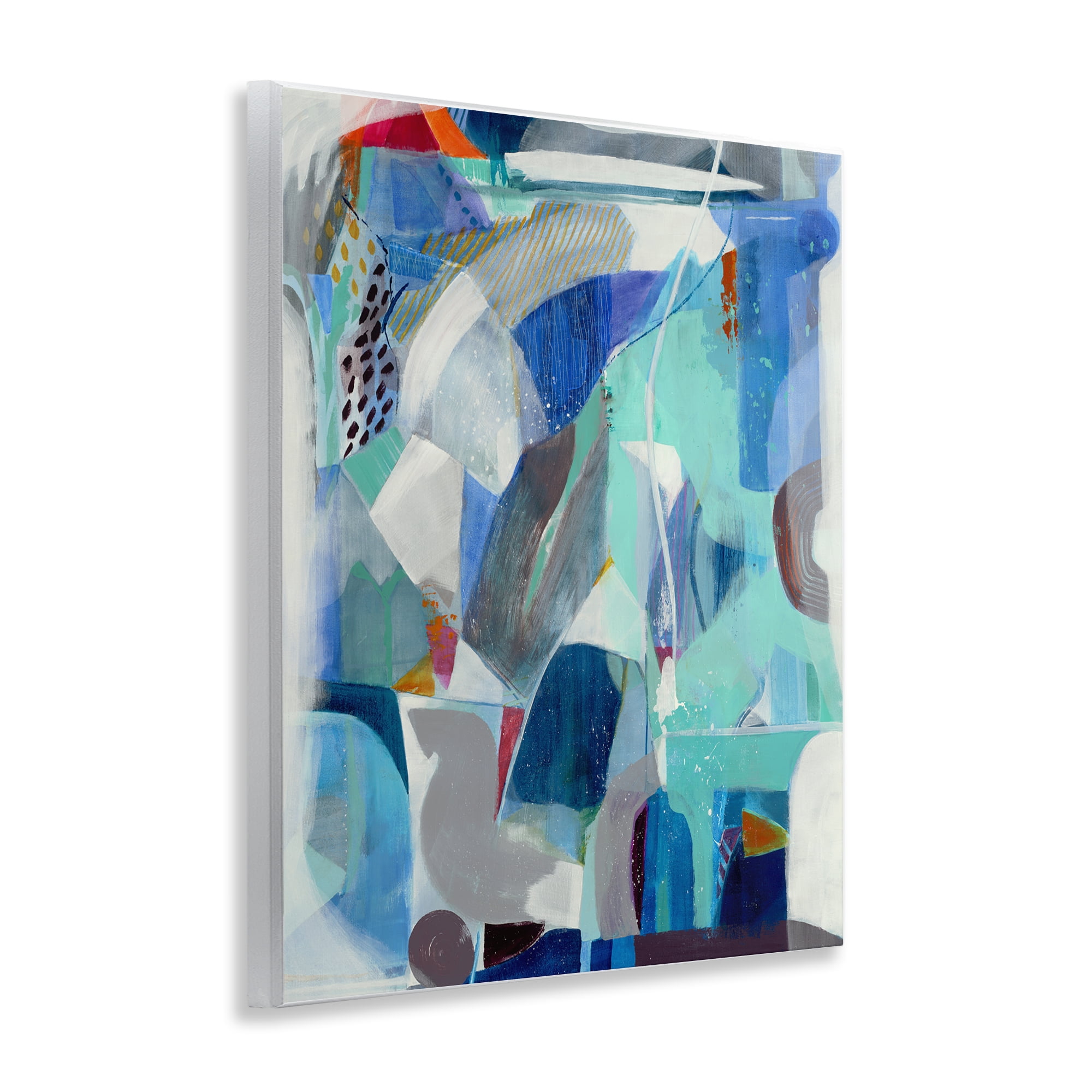 Stupell Industries Complex Blue Layers Wall Plaque Art, design by Jill Martin