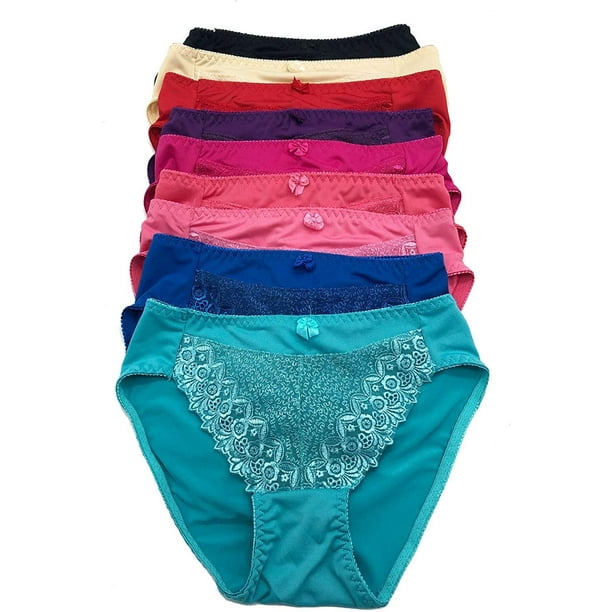 Iheyi 12 pieces Women Adult HiCut Bikini Underwear Tanga Panty S to