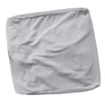 thumbnail image 4 of yuksok High Stretch Velvet Square Ottoman Cover Elastic Bottom for Living Room Washable Light Gray, 4 of 9