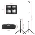thumbnail image 4 of Flanger FL-05R Collapsible Sheet Music Score Tripod Stand Holder Bracket, 4 of 8
