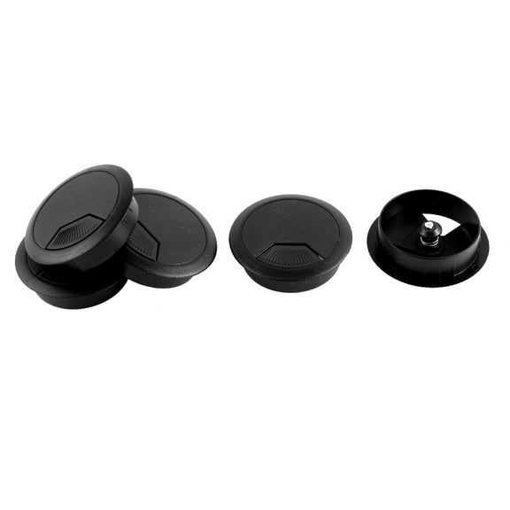5Pcs 50mm Mounting Hole Diameter Computer Desk Table Counter Top Wire Grommets