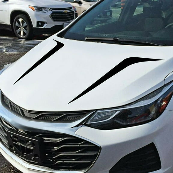 Universal Car Decals Car Hood Decal 2Pcs Accessory Body Side Decorate Replaces Trim Car Racing SUV Truck High Quality