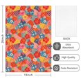 thumbnail image 2 of 2 Pcs Pioneer Flower Floral Print Pattern Kitchen Towels, Funny Microfiber Dish Towel Set, 18" X 26" Tea Towels, 2 of 6