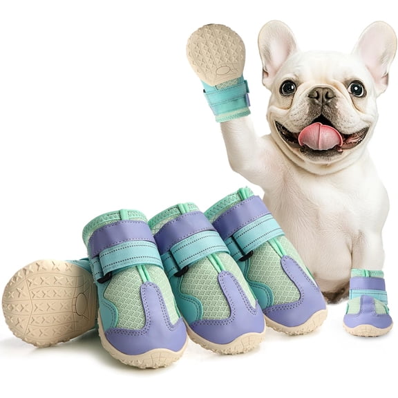 Dog Shoes for Large Dogs, Anti-Slip Dog Boots for Winter Snow, Hot Pavement, Dog Booties & Paw Protectors Black Size 6