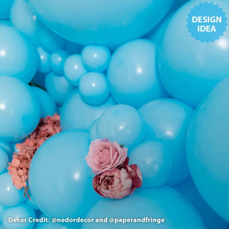 5 inch Monet Pastel Blue TUFTEX Latex Balloons (50 Pack) - Party