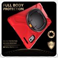 thumbnail image 7 of For Lenovo Tab M9 9.0 inch 2023 Released TB-310FU Case, 360 Rotatable Handle Stand, Shoulder Strap, Drop-Proof Design, Red, 7 of 7