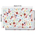 thumbnail image 5 of Pioneer Flower Floral Print Pattern Summer Placemats Table Placemats Set Of 6-Linen Kitchen Washable Placemats Table Mats 12x18 Inch Non-Slip Heat Resistant, 5 of 5