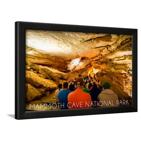 Mammoth Cave, Kentucky - Tour Framed Print Wall Art By Lantern