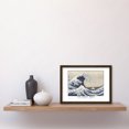 thumbnail image 2 of Katsushika Hokusai The Great Wave or Under the Wave off Kanagawa Painting Artwork Framed Wall Art Print A4, 2 of 4