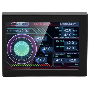 Moniteur informatique Temp 3.5 1 cm IPS Type C Éditeur de thème rotatif sans gradation CPU Moniteur de données pour le châssis de bureau