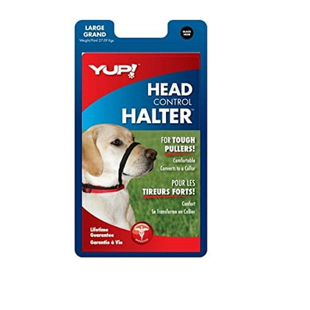 Sporn Pet Head Halter Instantly Stops Pulling Leash No Choke Safe Black