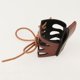 thumbnail image 5 of Funda de copa de cuerno de buey, duradera, práctica, para mujeres y hombres, cinturón, portátil, con forma de cuerno Marrón, 5 of 9