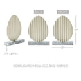 thumbnail image 4 of VHC Brands Bunny Hop Corrugated Metal Egg w/Base 8x11, Spring Decorations, Home and Table Decor, Spring and Easter Figurines, 4 of 4
