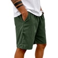 thumbnail image 4 of Corduroy Shorts for Men Drawstring Elastic Waist Lightweight Shorts Baggy Relaxed Fit with Pockets, 4 of 4