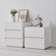 thumbnail image 4 of Nordic Nightstands Bedrooms Laden Modern Bondage Cabinet Storage Bedside Table White Comodini Camera Da Letto Home Furniture My Lux Decor Round, 4 of 20