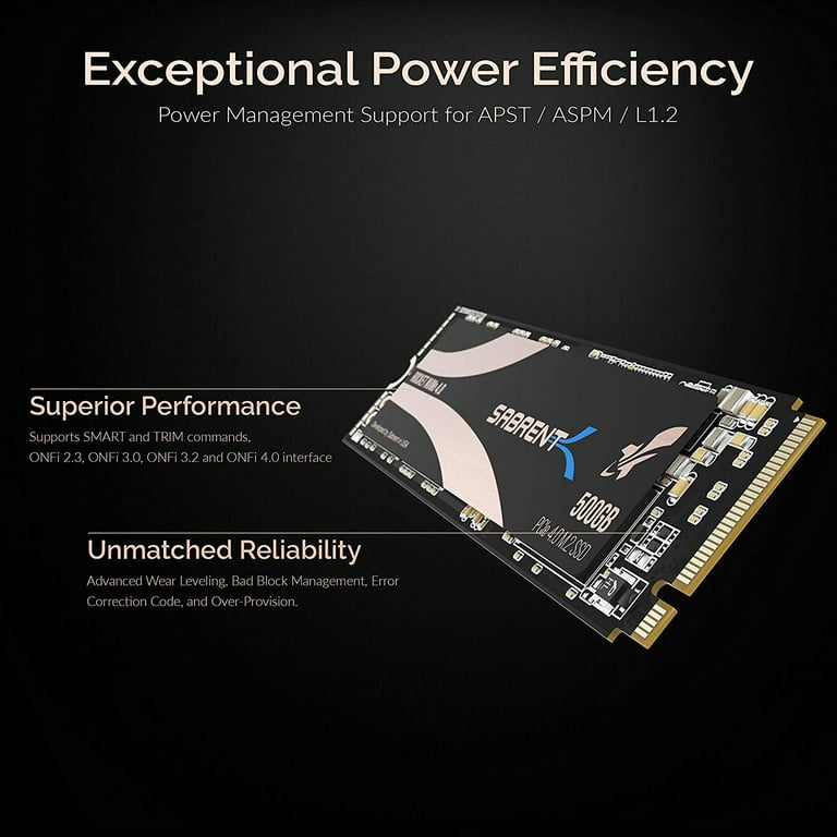 SABRENT 500GB Rocket NVMe PCIe 4.0 SSD, M.2 2280 Internal Solid