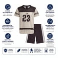 thumbnail image 4 of Quad Seven Boys Activewear Set – 2 Piece Athletic Basketball Shirt and Gym Shorts, Lightweight Breathable Sports Outfit for Boys, 4 of 7