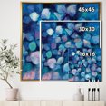 thumbnail image 2 of Abstract Blue Flower Petals - Traditional Framed Canvas, 2 of 3