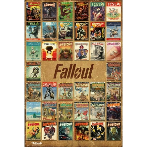 Fallout 4 - Magazine Covers Poster (24 x 36)
