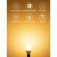thumbnail image 2 of E14 LED Bulb, Small Edison Screw Candle Bulb, 5.5W Warm White 2700K Non-Dimmable, 3 Pack, 2 of 5