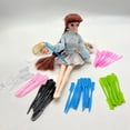 thumbnail image 4 of Doll Hair Tool Pocket Comb Hair Brush For Doll Precise Hair Styling and Care, 4 of 13