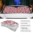 thumbnail image 4 of Kdxio Red Hawthorn Print Front Windshield Sun Shade,Folding Auto Sunshade for Car Truck SUV-, 4 of 7