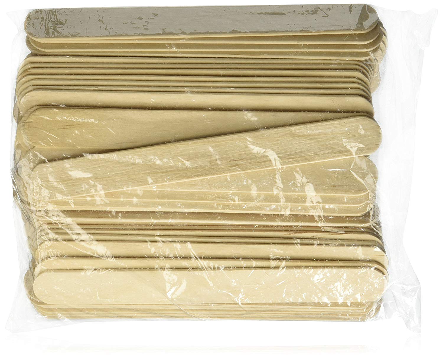 Large Wide Wood Wax Spatula Applicator 6" x 3/4" 100 pack, Disposable