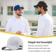 thumbnail image 4 of Qarigey Gorra de béisbol ajustable para hombres y mujeres, gorra de algodón con visera para bicicleta de viaje, gorro para la cabeza, regalo Type2 NO2, 4 of 6