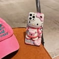 Feikong Hello Kitty Sanrio Pink astronaut doll Anime Phone Case For