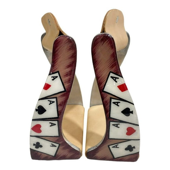 Showman "Four of a Kind" Twisted & Angled Aluminum Stirrups